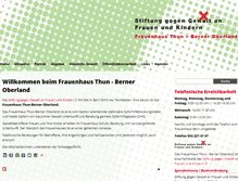 Tablet Screenshot of frauenhaus-thun.ch